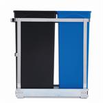 Simplehuman Vestavný odpadkový koš na tříděný odpad 20/15 l, výsuvný, lesklá ocel /plast