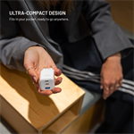 Síťová GaN nabíječka FIXED Mini s 2xUSB-C a USB, podpora PD, 65W, bílá
