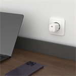 Síťová nabíječka FIXED Mini s USB-C výstupem a podporou PD, 20W, bílá