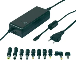 Síťový adaptér pro notebooky Voltcraft NPS-90 USB, 12 - 22 VDC, 90 W