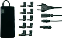 Síťový adaptér pro notebooky Voltcraft NPS-90A USB, 15 - 19 VDC, 90 W, s LCD displejem
