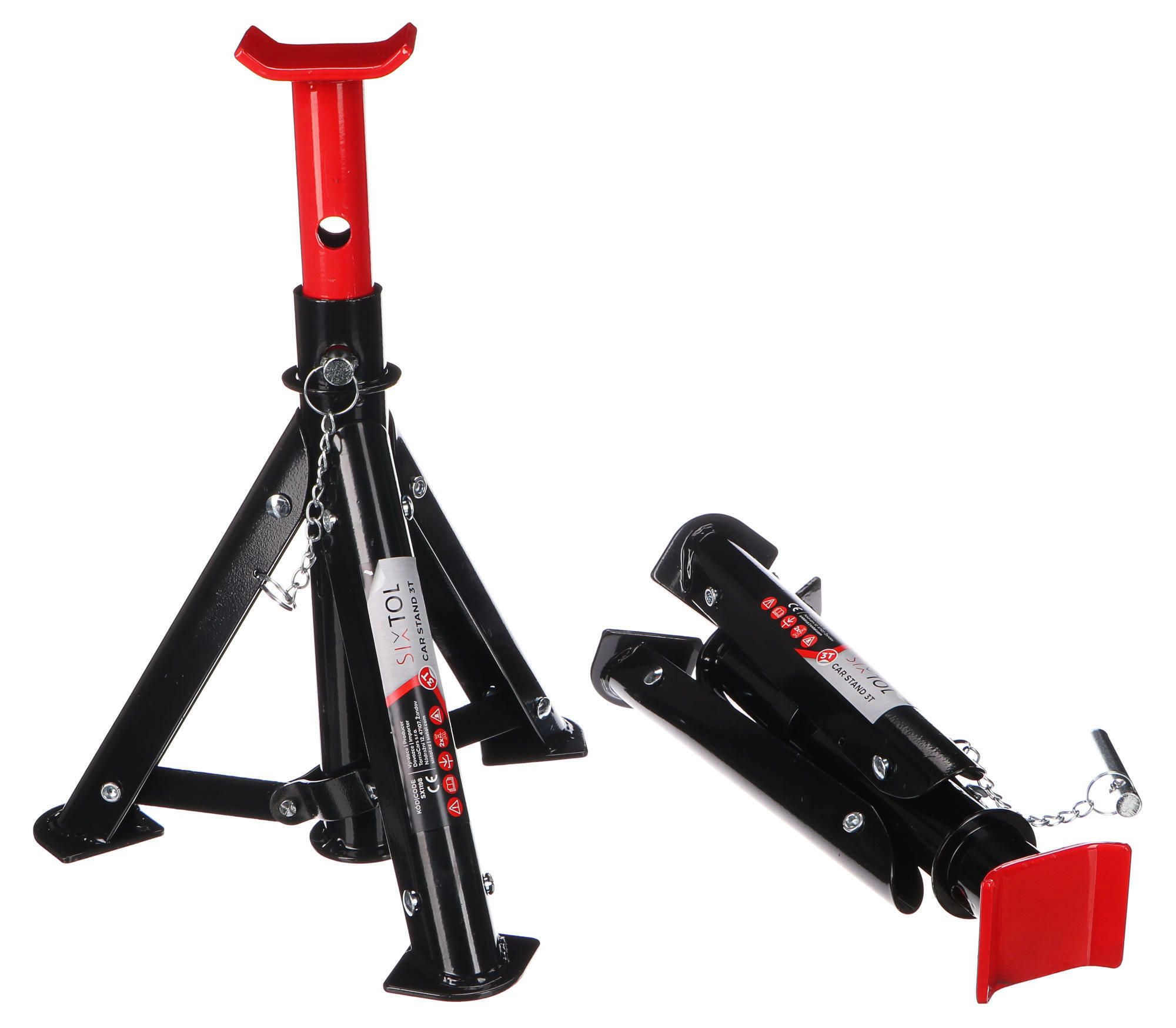 SIXTOL Podstavec pod auto skládací MECHANIC CAR STAND 3T 2ks