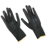 Sixtol Polyesterové pracovné rukavice čiastočne zmáčané polyuretánom GLOVE PE-PU 11"