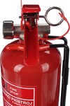 SIXTOL Práškový hasiaci prístroj FIRE STOP 1 kg, ABC, celokovový, vrátane kovového držiaka