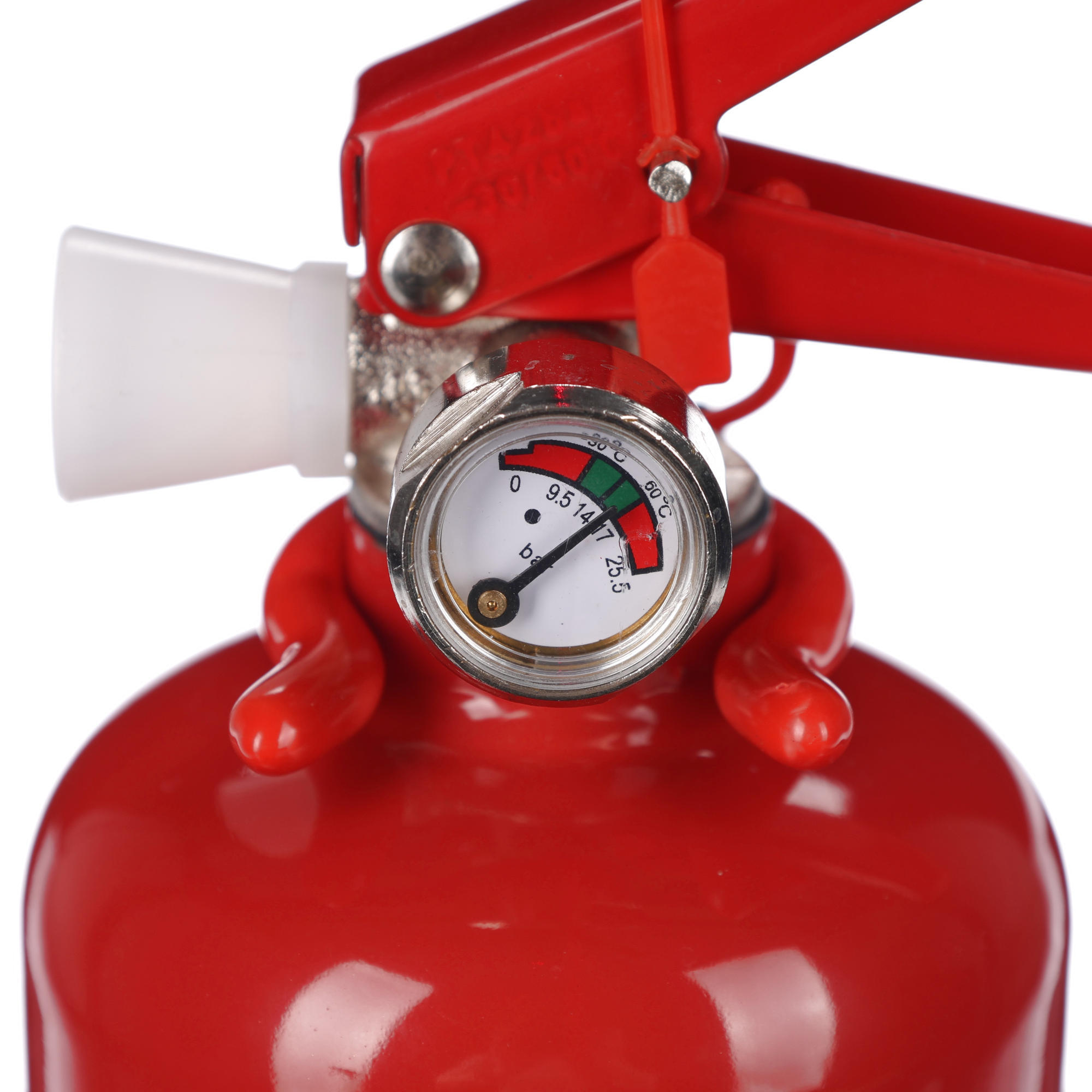 SIXTOL Práškový hasicí přístroj FIRE STOP 1 kg, ABC, celokovový, včetně kovového držáku