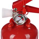 SIXTOL Práškový hasicí přístroj FIRE STOP 1 kg, ABC, celokovový, včetně kovového držáku