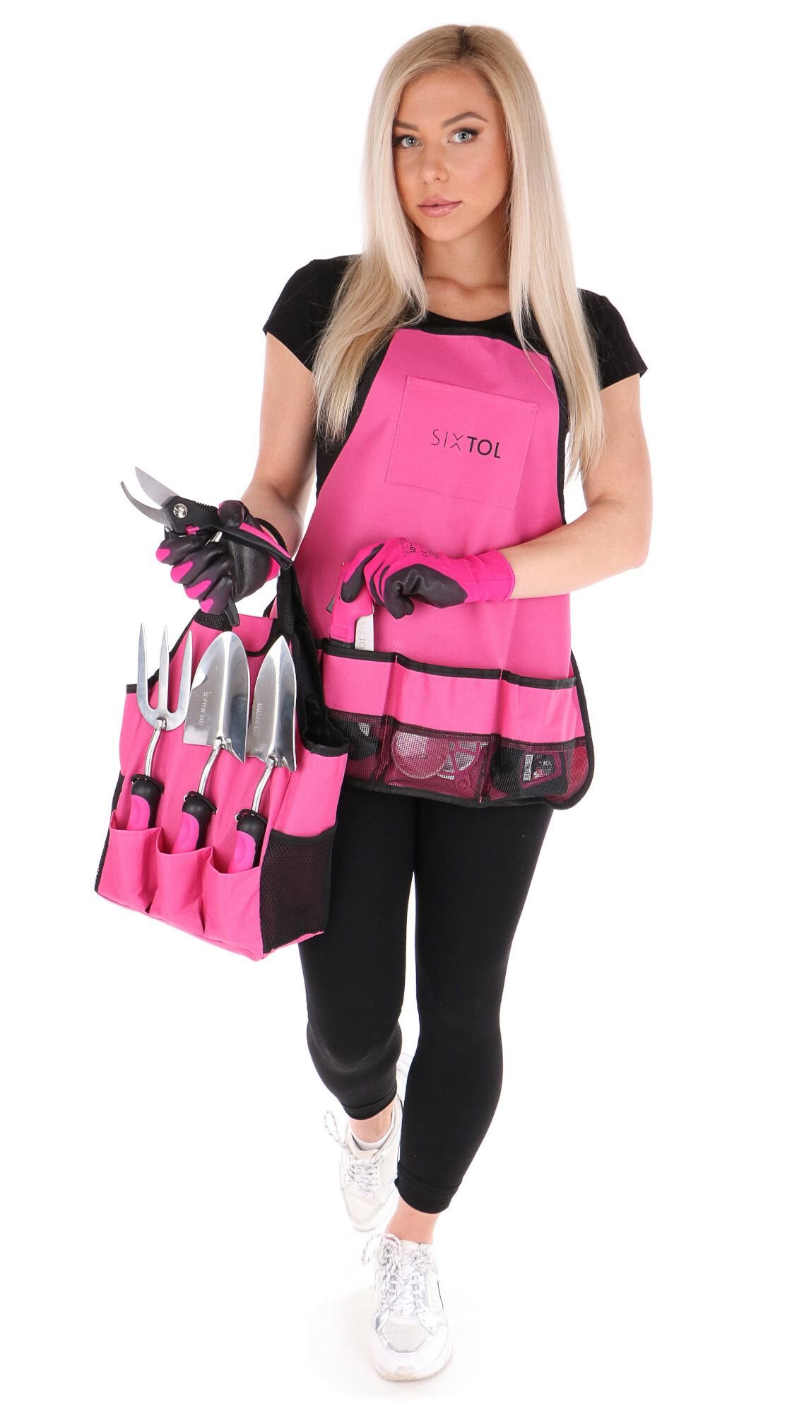 SIXTOL Sada záhradného náradia GARDEN PINK 12