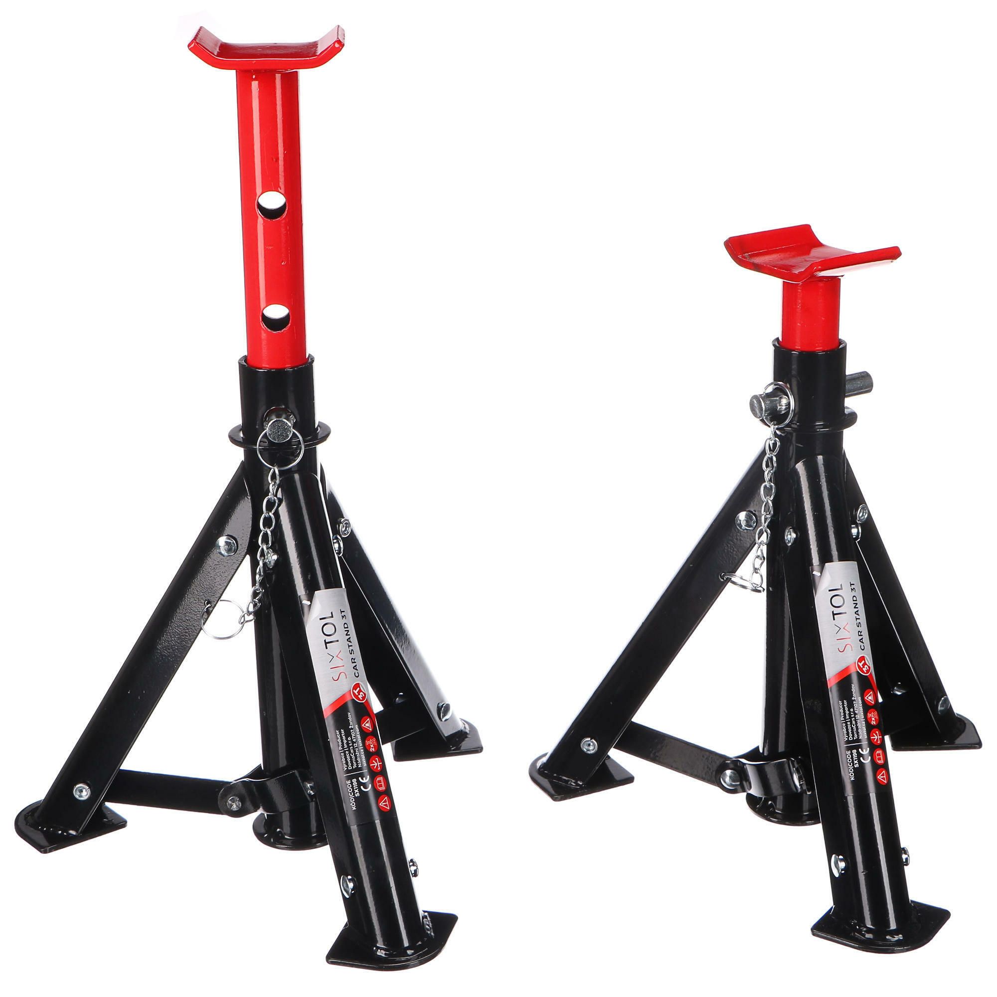SIXTOL Skladací podstavec pod auto MECHANIC CAR STAND 3T, 2 ks