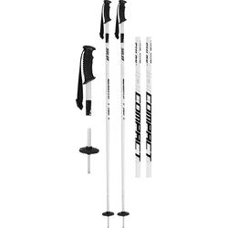 Sjezdové hole SULOV COMPACT, vel.130 cm, bílé