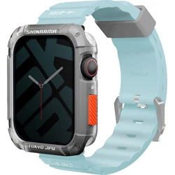 SKINARMA Shokku remienok pre Apple Watch 45/44/42 mm, svetlomodrý