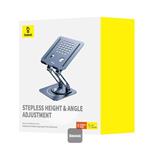 Skladací a otočný stojan Baseus pre notebooky a tablety sivý
