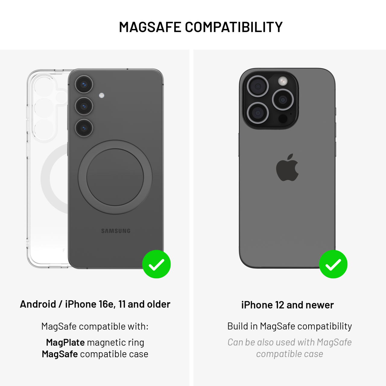 Skladací magnetický bezdrôtový nabíjací stojan 3v1 FIXED MagFlex Alu, sivý