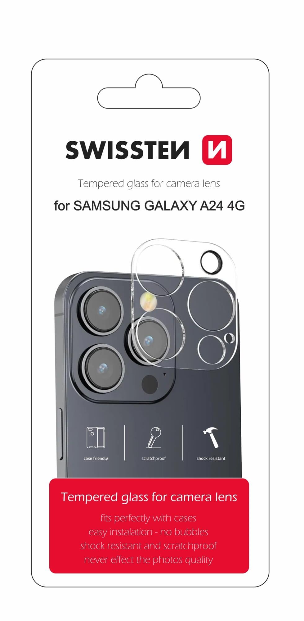 Sklo na objektív pre Galaxy A24 od Swissten