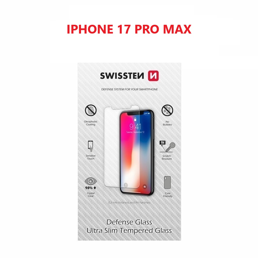Sklo Swissten 2.5D pre iPhone 17 Pro Max