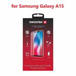 Sklo Swissten Full Glue pre Galaxy A15, čierne  