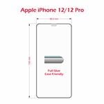 Sklo Swissten Full Glue pre iPhone 12/12 Pro, čierne  