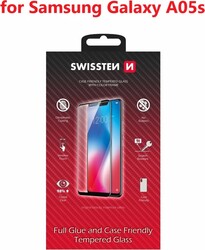 Sklo Swissten Full Glue pre Samsung Galaxy A05s, čierne