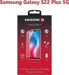 Sklo Swissten Full Glue pre Samsung Galaxy S22+, čierne 