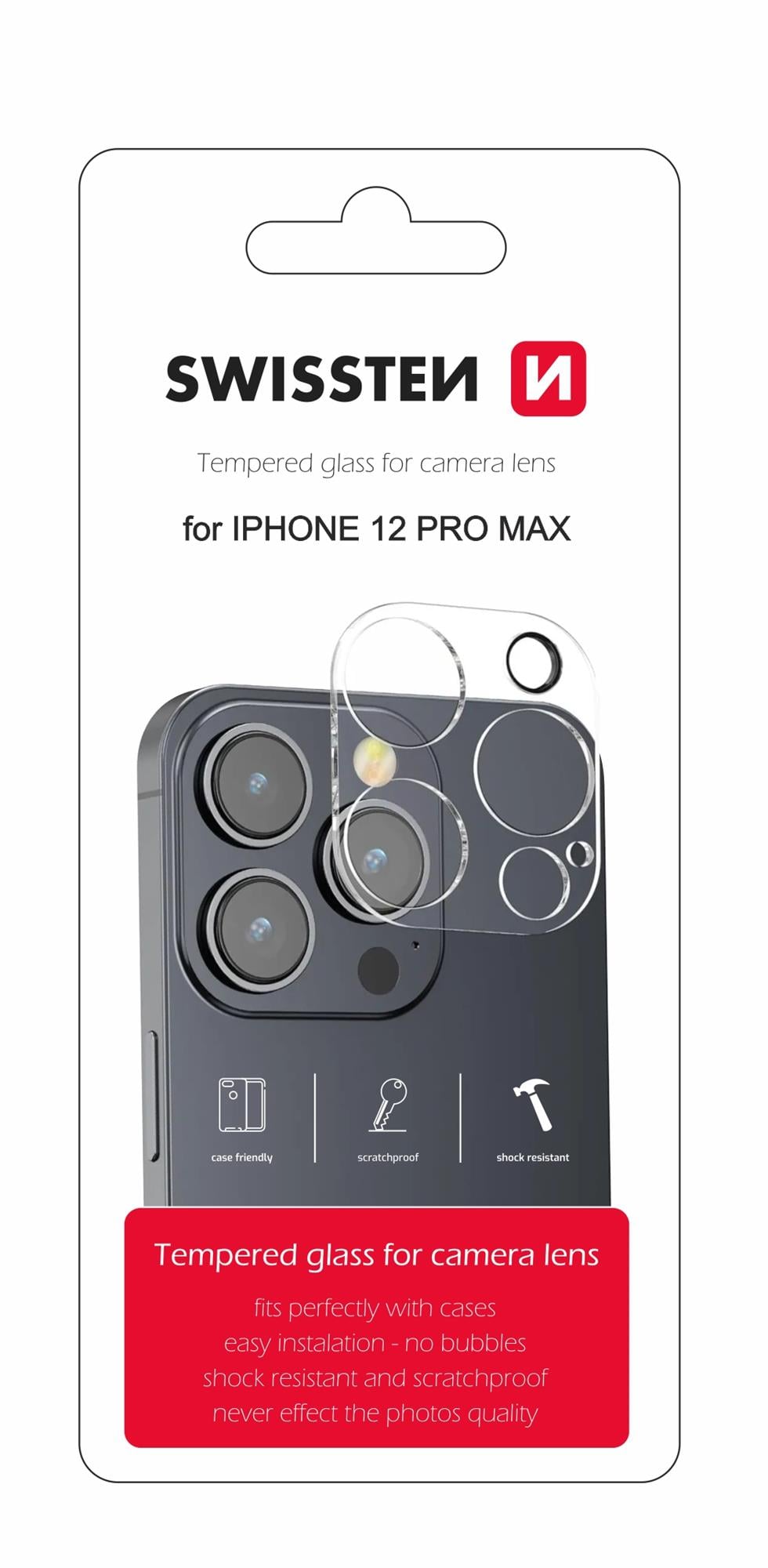 Sklo Swissten na objektív iPhone 12 Pro Max