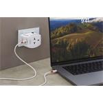 SKROSS cestovní adaptér MUV USB AC65PD, univerzální, neuzemněný, USB A+C 65W