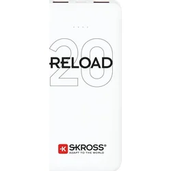 Skross Powebanka Reload 20, 20000mAh, výstup 2x 2A, microUSB kábel, biela