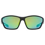Slnečné okuliare UVEX SPORTSTYLE 806 BLACK MATT/MIR.GREEN