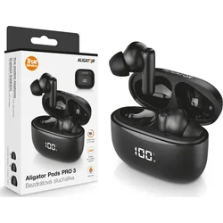 Slúchadlá Bluetooth Aligator Pods PRO 3, čierne