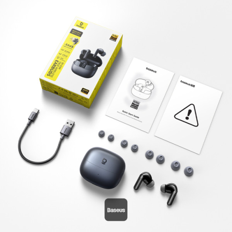 Slúchadlá Bluetooth Baseus Bass BP1 Pro čierne