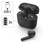 Slúchadlá Hama Bluetooth Freedom Light, pipsy, nabíjacie puzdro, čierne