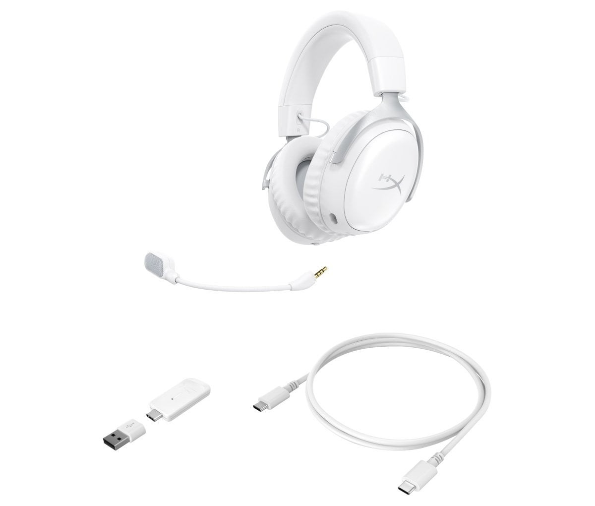 Slúchadlá HyperX Cloud III S pre PC, PS5/4 – biele