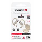 Slúchadlá Swissten Open Ear TWS, béžové