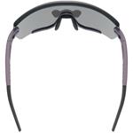 Sluneční brýle UVEX SPORTSTYLE 236 S SET PLUM BLACK MAT / MIRROR SILVER (CAT. 3) + CLEAR (CAT. 0)