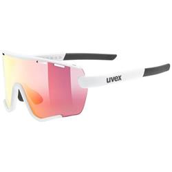 Sluneční brýle UVEX SPORTSTYLE 236 S SET WHITE MAT / MIRROR RED (CAT. 2) + CLEAR (CAT. 0)