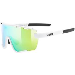 Sluneční brýle UVEX SPORTSTYLE 236 SET WHITE MAT / MIRROR GREEN (CAT. 2) + CLEAR (CAT. 0)
