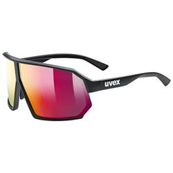 Sluneční brýle UVEX SPORTSTYLE 237 BLACK MATT/MIR. RED 