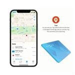 Smart tracker FIXED Tag Card s podporou Find My, bezdrátové nabíjení, modrý