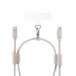 Šnúrka na telefón Epico s káblom USB-C na USB-C