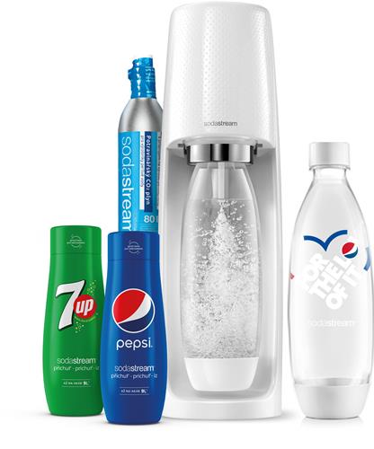 SodaStream Sada výrobníku SPIRIT White PEPSI MegaPack