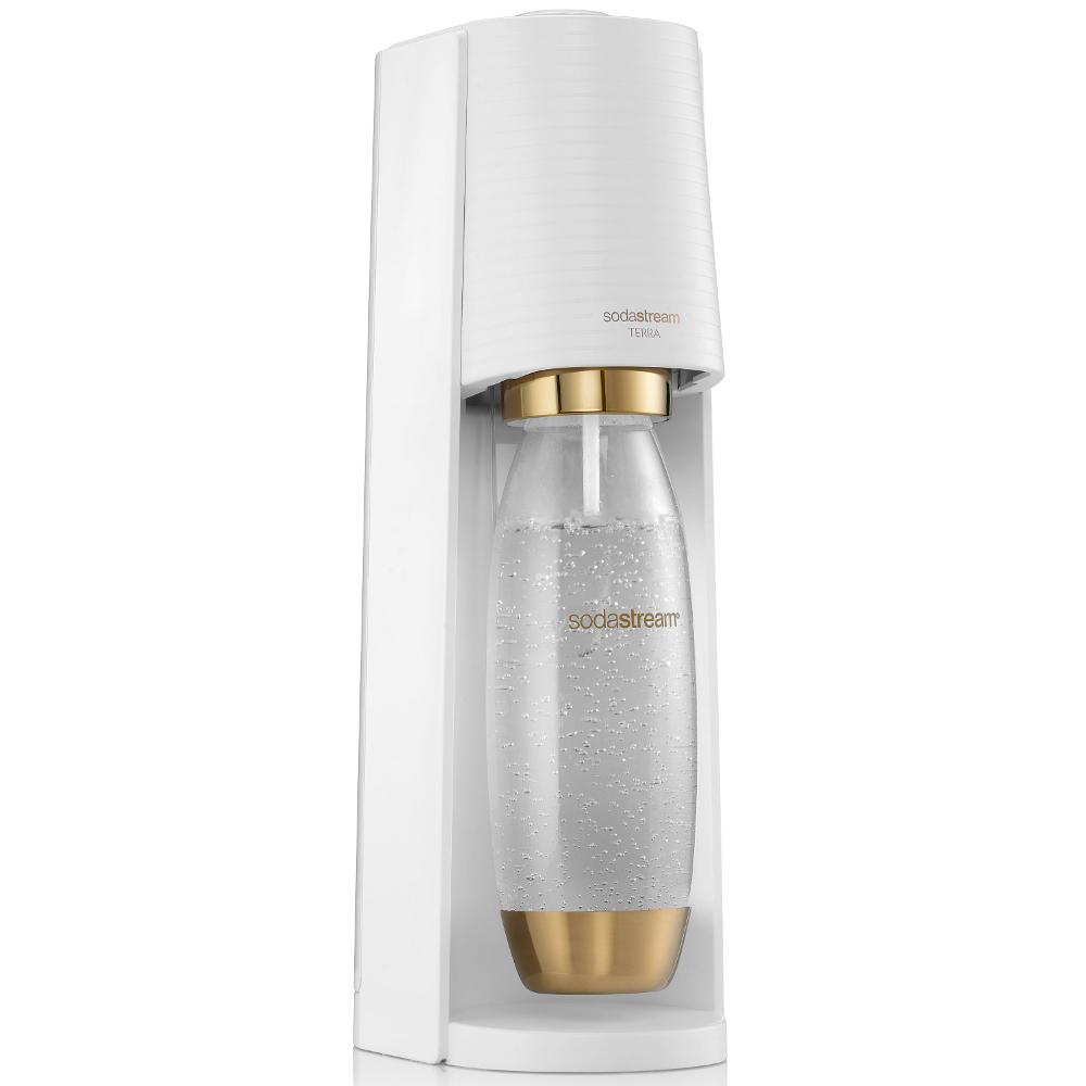 SodaStream – zariadenie na výrobu perlivej vody TERRA White Gold