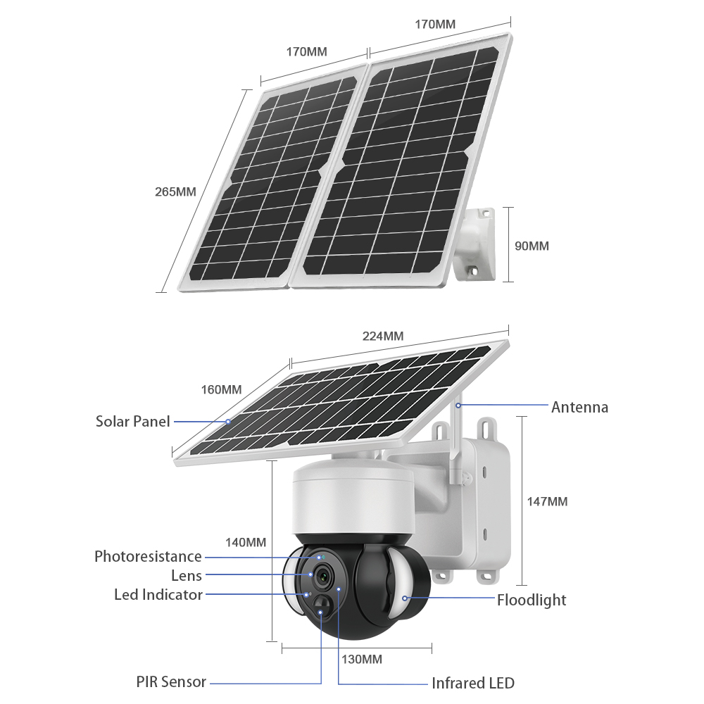 Solárna HD kamera Viking HDs02 4G Black