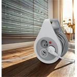 Solight bubnový predlžovací kábel 10 m, USB A+C, 2 zásuvky, sivý kábel, 3x 1,0 mm2