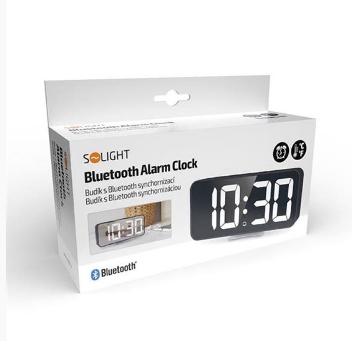 Solight budík s bluetooth synchronizací