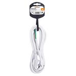 Solight flexo kábel, 3x 1,5 mm2, biely, 3 m