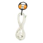 Solight flexo kábel, 3x 1mm2, biely, 2m