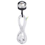 Solight flexo kábel, 3x 1mm2, biely, 2m