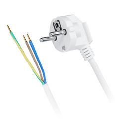 Solight flexo kábel, 3x 1mm2, biely, 3m