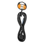 Solight flexo kábel, 3x 1mm2, čierny, 2m