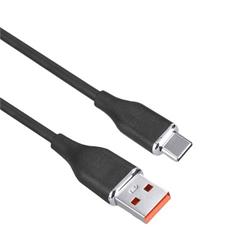 Solight kábel USB-C, konektor USB 2.0 A - konektor USB-C 3.1, silikónový, 2 m