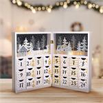 Solight LED adventný kalendár - kniha, 8x LED, 40x30cm, 2x AAA