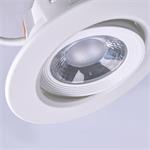 Solight LED bodové svetlo, 9W, 720lm, 3000K, okrúhle, biele